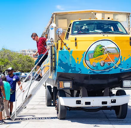 Splashy Amphibious Bus Tour in Curaçao