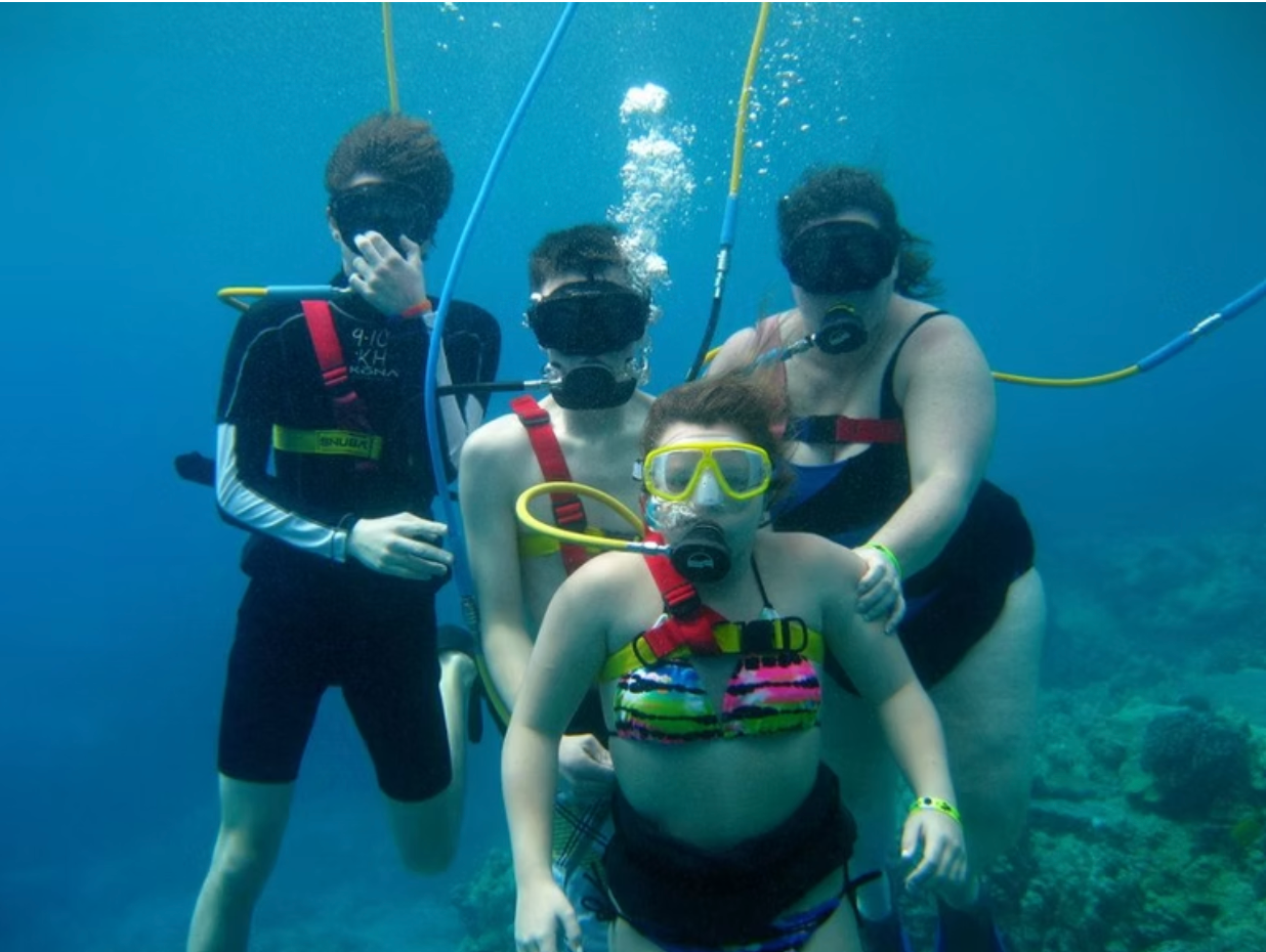 Snuba diving in Curaçao